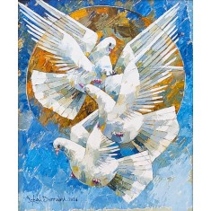 Iqbal Durrani, 24 x 30 Inch, Oil on Canvas, Figurative Painting, AC-IQD-306 Iqbal Durrani, 24 x 30 Inch, Oil on Canvas, Figurative Painting, AC-IQD-306